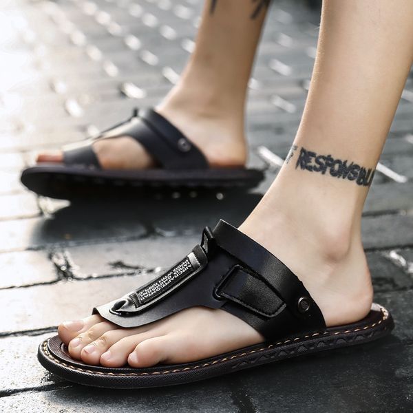 new fashion beach sandals flip fliops men summer shoes non-slip black brown flat male summer footwear a2399
new fashion beach sandals flip fliops men summer shoes non-slip black brown flat male summer footwear a2399