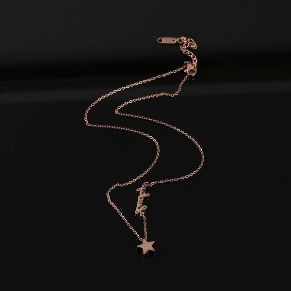 chokers tosako stainless steel pendant sweater chain titanium necklace letter star 2021 trend jewelry, Golden;silver
chokers tosako stainless steel pendant sweater chain titanium necklace letter star 2021 trend jewelry, Golden;silver