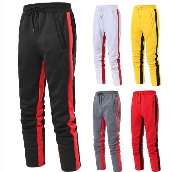 men's pants men jogger fitness bodybuilding gym long spring autumn side stripe zippered casual fashion sweatpants trousers, Black
men's pants men jogger fitness bodybuilding gym long spring autumn side stripe zippered casual fashion sweatpants trousers, Black
