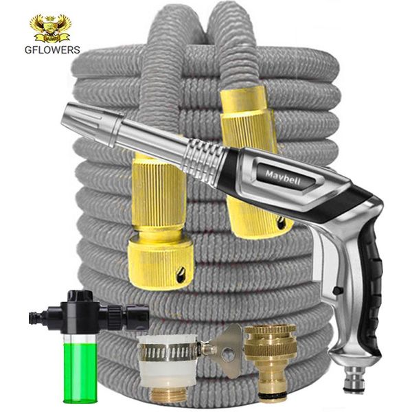 watering equipments gflowers extendable magic hose, high pressure car wash adjustable spray, home garden cleaning gun
watering equipments gflowers extendable magic hose, high pressure car wash adjustable spray, home garden cleaning gun