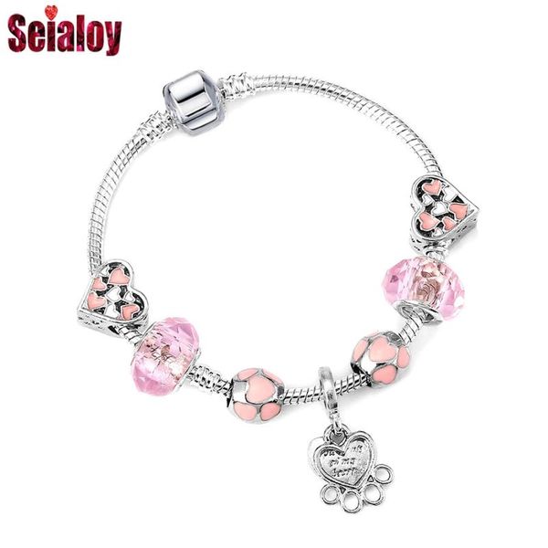 seialoy pink heart beaded bear charm bracelets for women girls original crystal bracelet children bangles gift, Golden;silver
seialoy pink heart beaded bear charm bracelets for women girls original crystal bracelet children bangles gift, Golden;silver