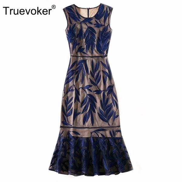 truevoker summer designer plus size 2xl dresse's sleeveless blue leaves embroidery mermaid lace vestidos 210602, Black;gray
truevoker summer designer plus size 2xl dresse's sleeveless blue leaves embroidery mermaid lace vestidos 210602, Black;gray