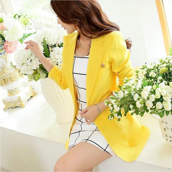 one button long women blazers autumn sleeve jackets and coats notched solid solor slim female outerwear, White;black
one button long women blazers autumn sleeve jackets and coats notched solid solor slim female outerwear, White;black