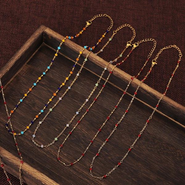 chains modagirl dainty rosary beaded necklace with natural gemstone onyx stainless steel gold chain unique gift for her, Silver
chains modagirl dainty rosary beaded necklace with natural gemstone onyx stainless steel gold chain unique gift for her, Silver