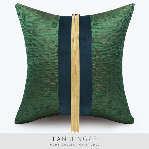 cushion/decorative pillow lan jingze home decorative cushion cover with gold metal tassel american style green sofa pillowcase45x45cm
cushion/decorative pillow lan jingze home decorative cushion cover with gold metal tassel american style green sofa pillowcase45x45cm