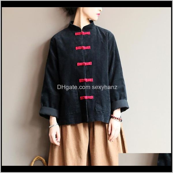 & womens clothing apparel drop delivery 2021 johnature women corduroy blouses vintage chinese style autumn solid color button loose high, White
& womens clothing apparel drop delivery 2021 johnature women corduroy blouses vintage chinese style autumn solid color button loose high, White