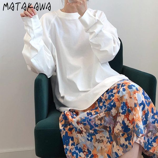 women's hoodies & sweatshirts matakawa solid sweatshirt 2021 autumn women korean wild loose bf long sleeve ladies top, Black
women's hoodies & sweatshirts matakawa solid sweatshirt 2021 autumn women korean wild loose bf long sleeve ladies top, Black