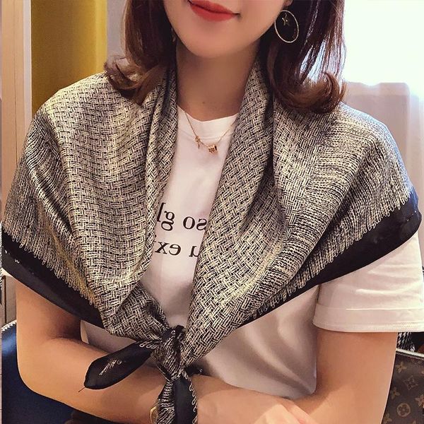 scarves 2021 women sunscreen print shawl ponchos and capes summer fashion satin scarf 90x90cm neckerchief silk hankies stoles, Blue;gray
scarves 2021 women sunscreen print shawl ponchos and capes summer fashion satin scarf 90x90cm neckerchief silk hankies stoles, Blue;gray