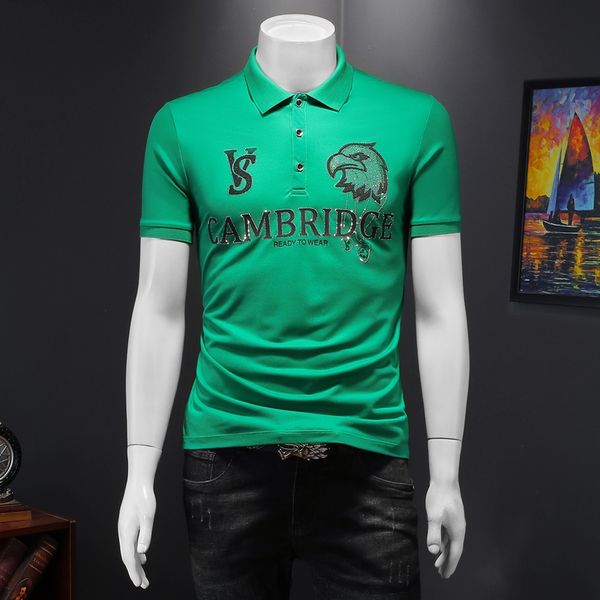 casual fashion embroidery printed polo shirt 2022 summer new korean version trend lapel shortsleeved clothing mens top, White;black
casual fashion embroidery printed polo shirt 2022 summer new korean version trend lapel shortsleeved clothing mens top, White;black