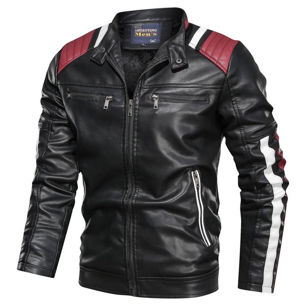 matching color casual men's leather clothes trend collar spring and autumn jacket youth coat, Black;brown
matching color casual men's leather clothes trend collar spring and autumn jacket youth coat, Black;brown