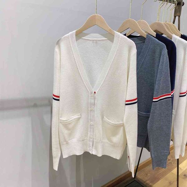 parallel bars cardigan 1361 spring and summer new simple tb college style sweater wool blend women's coat, White;black
parallel bars cardigan 1361 spring and summer new simple tb college style sweater wool blend women's coat, White;black