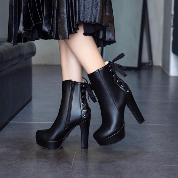 boots 2021 winter multifunctional cross strap round head high heel large size women's boots-3366, Black
boots 2021 winter multifunctional cross strap round head high heel large size women's boots-3366, Black