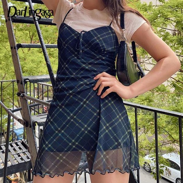 darlingaga vintage strap a-line plaid mesh dress female fashion backless summder double layer sundress y2k aesthetic mini casual dresses, Black;gray
darlingaga vintage strap a-line plaid mesh dress female fashion backless summder double layer sundress y2k aesthetic mini casual dresses, Black;gray