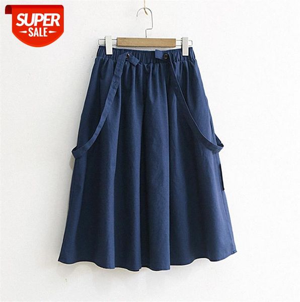 606-0126 literary and art simple elastic waistline cotton linen half-length skirt suspender midi female #w82b, Black;gray
606-0126 literary and art simple elastic waistline cotton linen half-length skirt suspender midi female #w82b, Black;gray