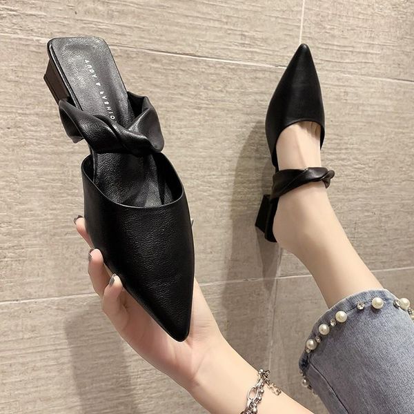 low slippers casual shoes woman 2021 female mule med loafers pointed toe pantofle luxury mules rubber rome bonded leather pu, Black
low slippers casual shoes woman 2021 female mule med loafers pointed toe pantofle luxury mules rubber rome bonded leather pu, Black
