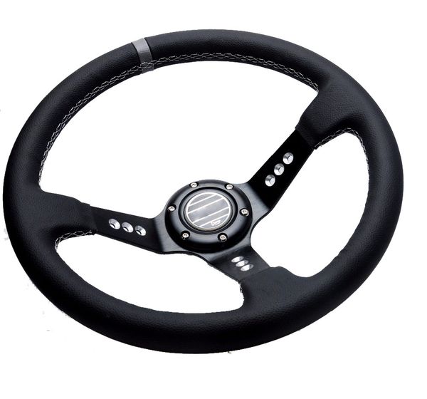 350mm 14inch deep dish racing steering wheel pvc leather aluminum frame light weight 9-hole sport and horn button
350mm 14inch deep dish racing steering wheel pvc leather aluminum frame light weight 9-hole sport and horn button