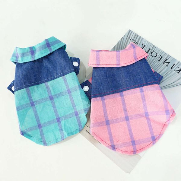 the dog clothes teddy spring and autumn cockey pet dog summer clothing bomei puppy cat plaid shirt
the dog clothes teddy spring and autumn cockey pet dog summer clothing bomei puppy cat plaid shirt
