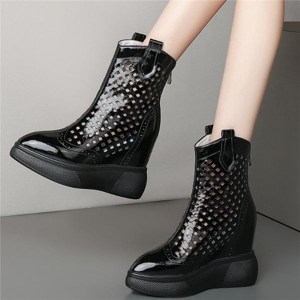 size3-9 women genuine leather wedges high heel motorcycle boots female pointed toe platform pumps shoes casual, Black
size3-9 women genuine leather wedges high heel motorcycle boots female pointed toe platform pumps shoes casual, Black