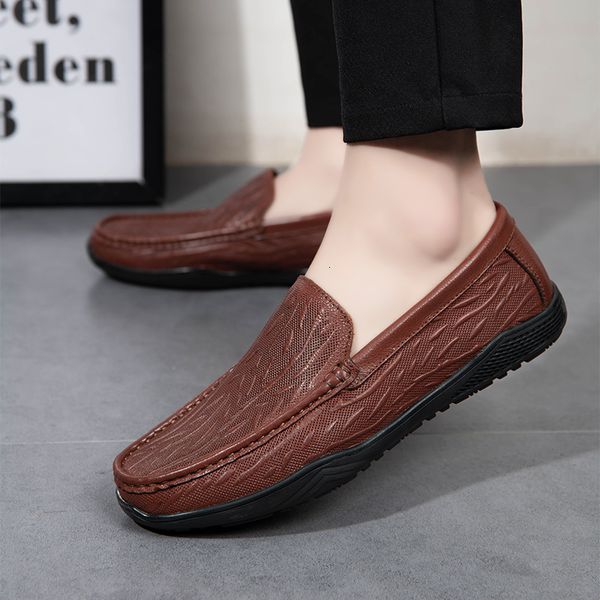dress shoes luxury genuine leather men casual italian loafers moccasins slip on 's flats breathable male driving summer 8zst, Black
dress shoes luxury genuine leather men casual italian loafers moccasins slip on 's flats breathable male driving summer 8zst, Black