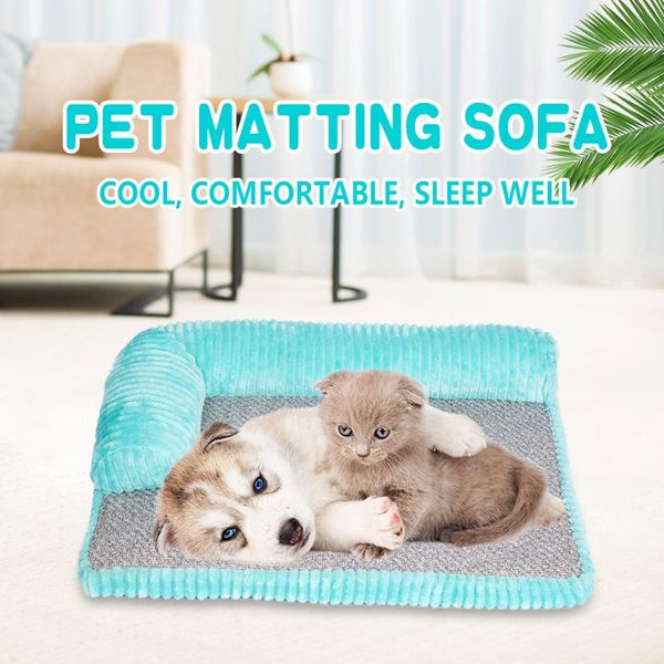 kennels & pens summer dog mat waterproof washable rattan grass comfortable elastic sponge wear-resistant silk pet cooling supplies
kennels & pens summer dog mat waterproof washable rattan grass comfortable elastic sponge wear-resistant silk pet cooling supplies