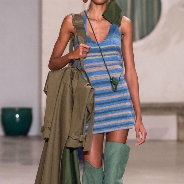 2021monmoira v-neck striped halter knitted beach dress women backless stretch french mini dress ladies summer dress cwd0948-5, Black;gray
2021monmoira v-neck striped halter knitted beach dress women backless stretch french mini dress ladies summer dress cwd0948-5, Black;gray