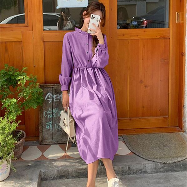 casual dresses real s plus size spring and autumn 2021 retro style long sleeve dress, Black;gray
casual dresses real s plus size spring and autumn 2021 retro style long sleeve dress, Black;gray