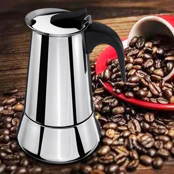 coffee pots mocha pot moka stainless steel filter italian espresso maker percolator tool 100/200/300/450ml cafetier
coffee pots mocha pot moka stainless steel filter italian espresso maker percolator tool 100/200/300/450ml cafetier
