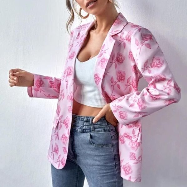 women's jackets autumn long sleeved turndown collar printed small suit slim fit cardigan coat leisure trend female trench coat#8, Black;brown
women's jackets autumn long sleeved turndown collar printed small suit slim fit cardigan coat leisure trend female trench coat#8, Black;brown