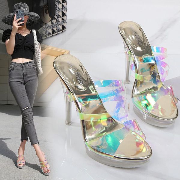 summer style slippers super high-heeled women waterproof platform open-toe shoes, Black
summer style slippers super high-heeled women waterproof platform open-toe shoes, Black