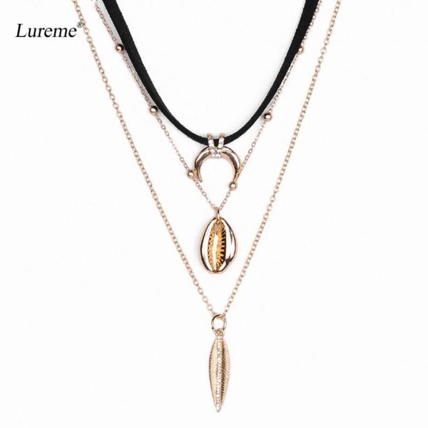 pendant necklaces lureme women's vintage multilayer crescent moon horn shell leaf necklace (nl005778), Silver
pendant necklaces lureme women's vintage multilayer crescent moon horn shell leaf necklace (nl005778), Silver