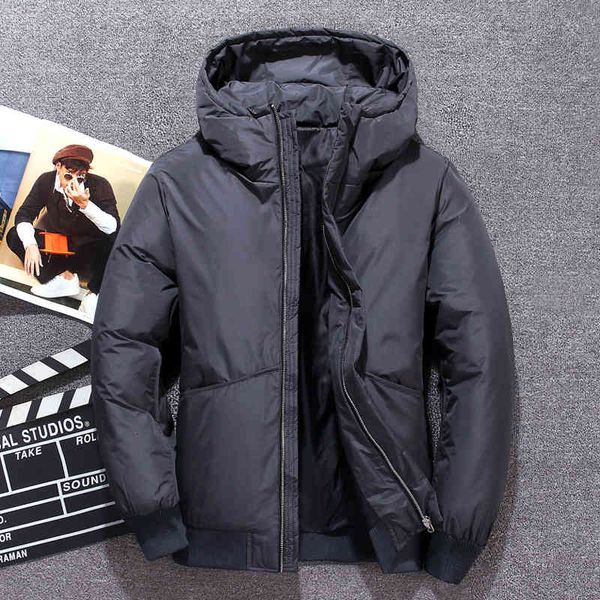 20 new teen men's hoodie down jacket slim thick short student winter coat white duck solid color hooded, Black
20 new teen men's hoodie down jacket slim thick short student winter coat white duck solid color hooded, Black