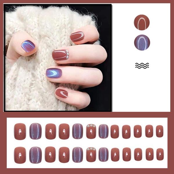 false nails 24pcs aquamarine pearl wear short paragraph fashion manicure patch save time wearable nail, Red;gold
false nails 24pcs aquamarine pearl wear short paragraph fashion manicure patch save time wearable nail, Red;gold
