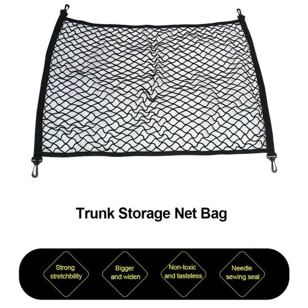 car organizer cargo net universal auto trunk rear elastic mesh holder 90*55cm
car organizer cargo net universal auto trunk rear elastic mesh holder 90*55cm