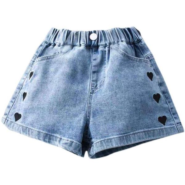 jeans girls' denim shorts wear baby's children's pants in summer thin are loose 4-12 ages, Blue
jeans girls' denim shorts wear baby's children's pants in summer thin are loose 4-12 ages, Blue