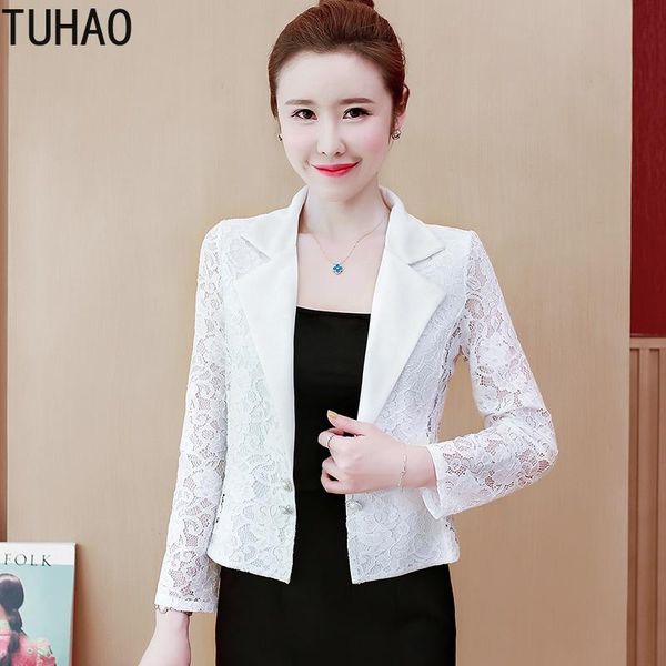 women's jackets tuhao woman office lady elegant lace black white jacket coat 2021 long sleeve women large size 3xl 4xl wm07, Black;brown
women's jackets tuhao woman office lady elegant lace black white jacket coat 2021 long sleeve women large size 3xl 4xl wm07, Black;brown