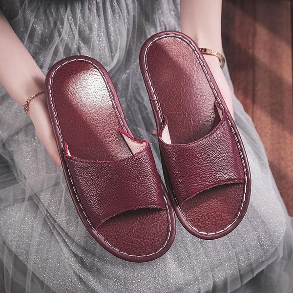 women leather slippers couple indoor non-slip flat shoes girls open toe sandals summer cute wine red ladies socks home, Black
women leather slippers couple indoor non-slip flat shoes girls open toe sandals summer cute wine red ladies socks home, Black