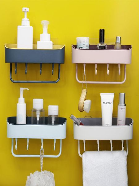 bathroom racks creative cute wall-mounted kitchen wall hooks punch-storage rack bath accessory set
bathroom racks creative cute wall-mounted kitchen wall hooks punch-storage rack bath accessory set