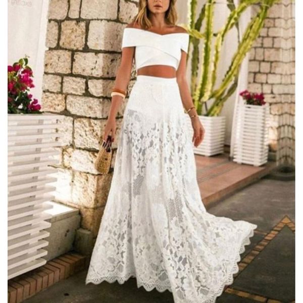 women summer white long skirt slash neck 3 piece set lace solid beach dress party night vestidos vkdr2190 two
women summer white long skirt slash neck 3 piece set lace solid beach dress party night vestidos vkdr2190 two