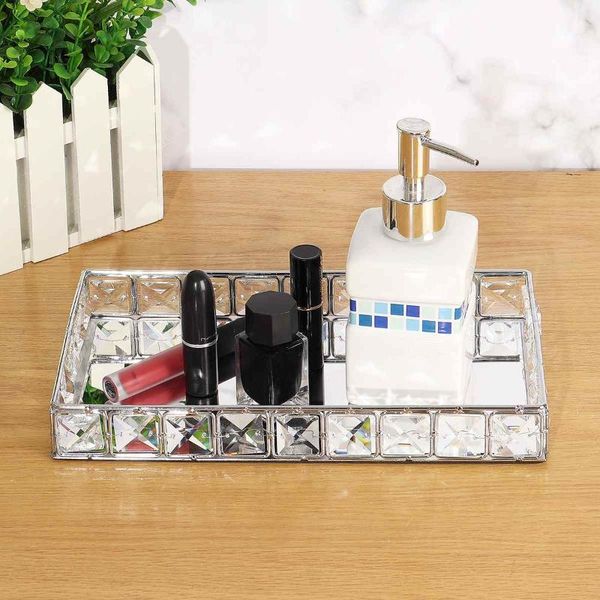 square mirror storage tra glass metal tray gold decorative plate necklace jewelry baskets box display kitchen & organization
square mirror storage tra glass metal tray gold decorative plate necklace jewelry baskets box display kitchen & organization