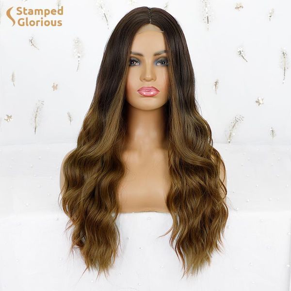 stamped gloriou long wavy synthetic wig brown mix blonde wigs for women natural middle part heat resistant fiber1, Black
stamped gloriou long wavy synthetic wig brown mix blonde wigs for women natural middle part heat resistant fiber1, Black