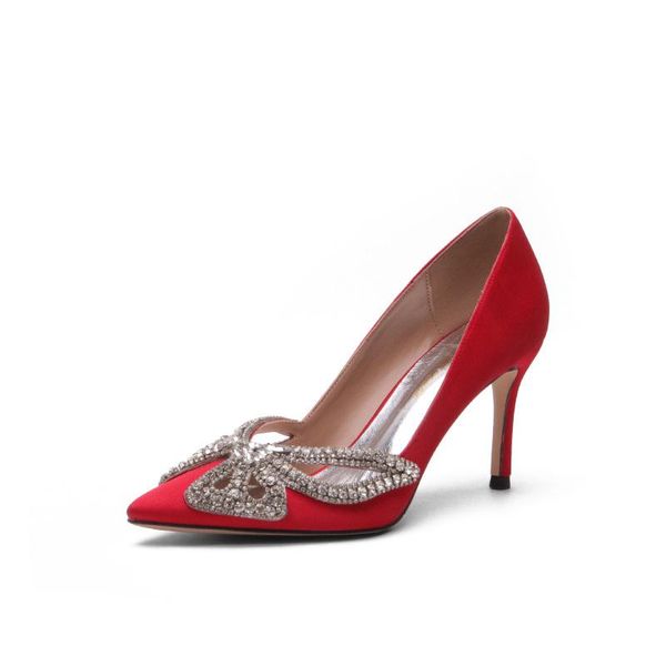 dress shoes 2021 spring pointed women's high-heeled boots bow rhinestone dinner stiletto red wedding, Black
dress shoes 2021 spring pointed women's high-heeled boots bow rhinestone dinner stiletto red wedding, Black