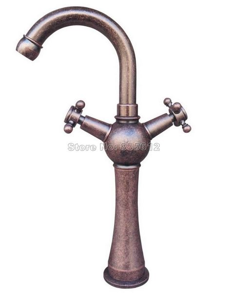 bathroom sink faucets antique copper swivel spout kitchen faucet / single hole deck mounted dual handles basin mixer taps wnn013
bathroom sink faucets antique copper swivel spout kitchen faucet / single hole deck mounted dual handles basin mixer taps wnn013