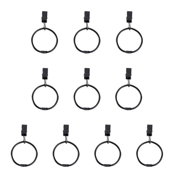 10pcs curtain rings with clips metal decorative rustproof curtains clamps other home decor
10pcs curtain rings with clips metal decorative rustproof curtains clamps other home decor