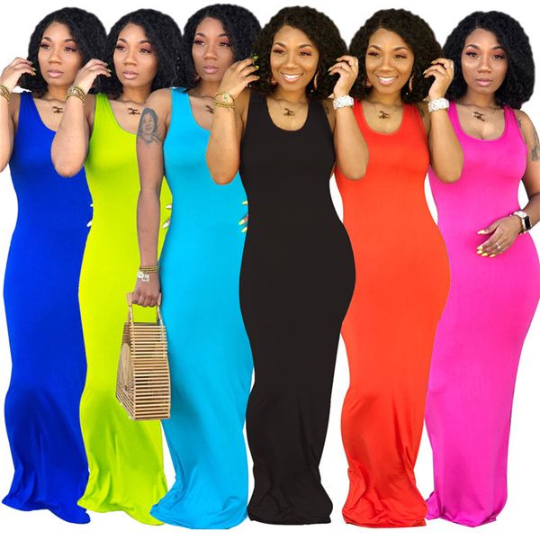 plus size 2xl women maxi long dresses summer clothing sleeveless bodycon solid color skirts scoop neck night club skirt fashion slim dress 4, Black;gray
plus size 2xl women maxi long dresses summer clothing sleeveless bodycon solid color skirts scoop neck night club skirt fashion slim dress 4, Black;gray