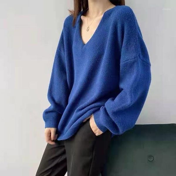 aibeauty spring autumn korean style oversize elegant solid warm pullover jumpers lady women's sweaters, White;black 
aibeauty spring autumn korean style oversize elegant solid warm pullover jumpers lady women's sweaters, White;black