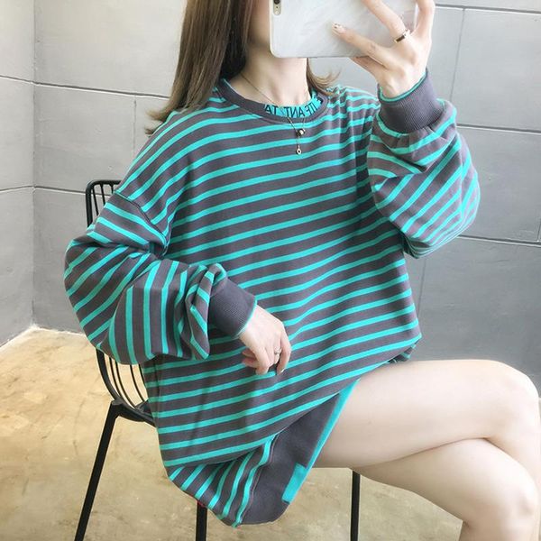 women's hoodies & sweatshirts loose fake two-piece round neck letter striped sweatshirt women 2021 autumn fashion drop shoulder long sl, Black
women's hoodies & sweatshirts loose fake two-piece round neck letter striped sweatshirt women 2021 autumn fashion drop shoulder long sl, Black