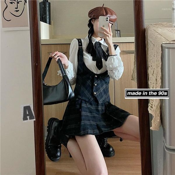 vintage apanese sweet wild high waist ruffle a-line suspender dress female 2021 autumn ctue solid color princess college style casual dresse, Black;gray
vintage apanese sweet wild high waist ruffle a-line suspender dress female 2021 autumn ctue solid color princess college style casual dresse, Black;gray