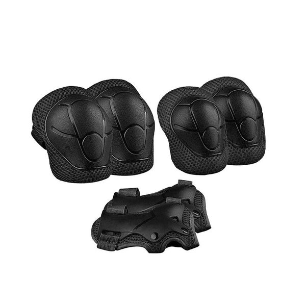 elbow & knee pads 6pcs safety roller skating breathable children protective gear set adjustable strap outdoor sports scooter, Black;gray
elbow & knee pads 6pcs safety roller skating breathable children protective gear set adjustable strap outdoor sports scooter, Black;gray