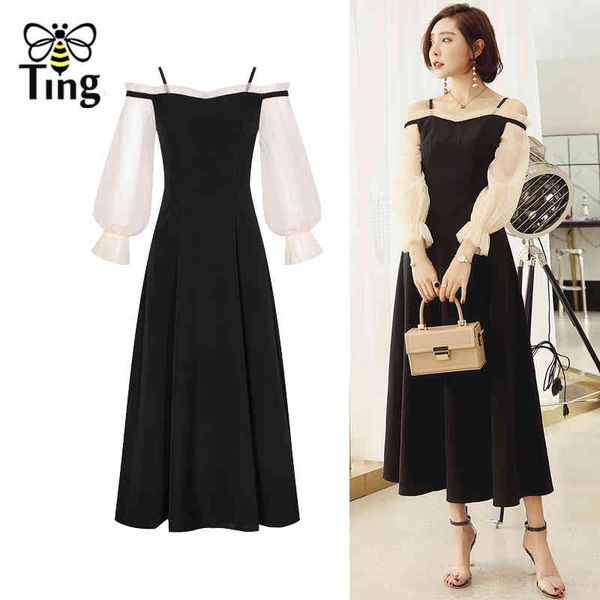 lady vintage slash neck a line black midi dress hepburn style elegent tea length casual spring summer vestidos 210513, Black;gray
lady vintage slash neck a line black midi dress hepburn style elegent tea length casual spring summer vestidos 210513, Black;gray