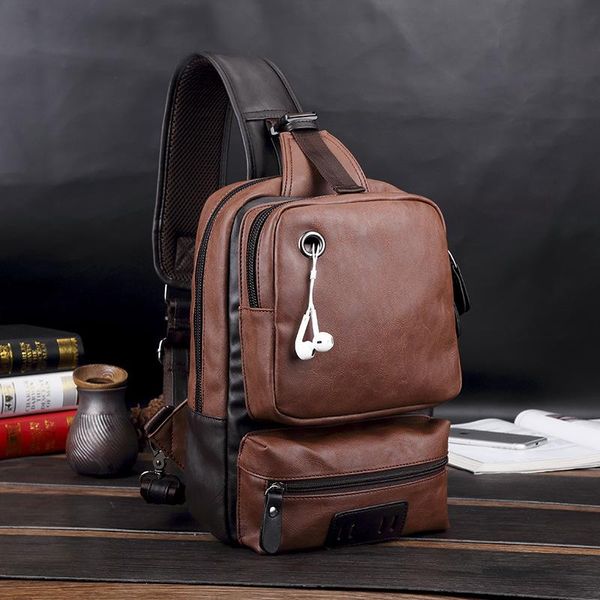 version of the trend men's bag leisure one-shoulder slanted outdoor sports chest large-capacity waist bags
version of the trend men's bag leisure one-shoulder slanted outdoor sports chest large-capacity waist bags